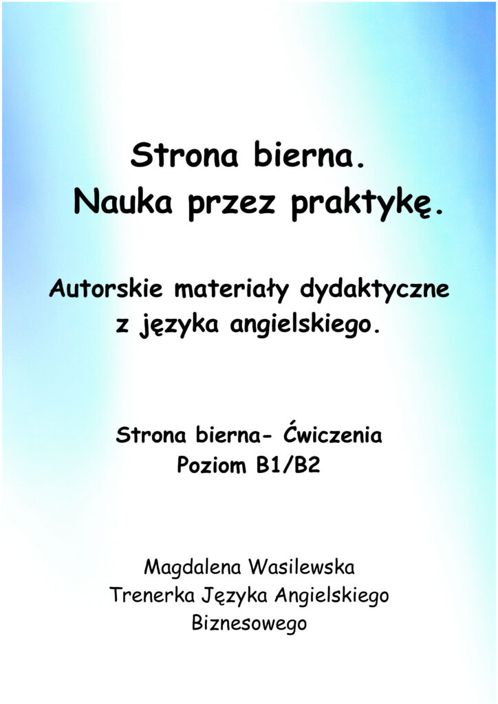 Strona bierna Ćwiczenia Poziom B1 B2