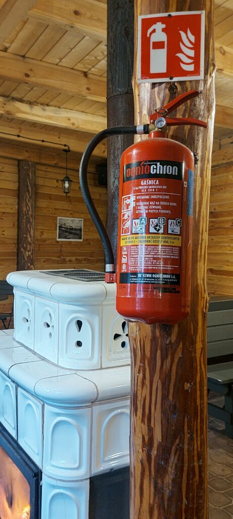 gaśnica pożar ogień extinguisher Business English conversations