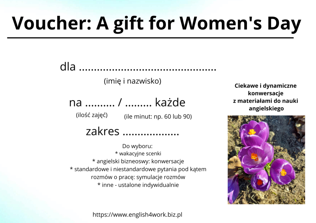 Prezent na dzień kobiet