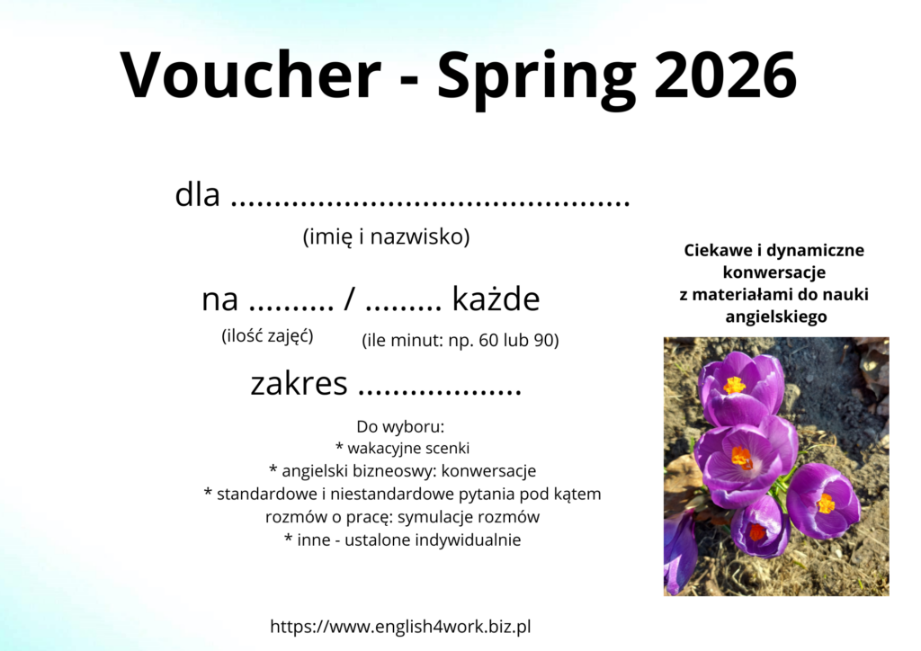 odśwież swój angielski na wiosnę